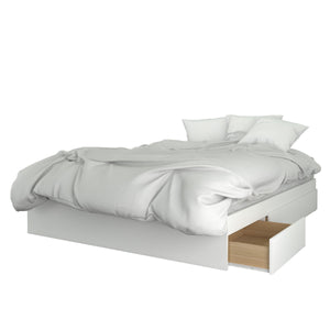 Nordika Queen Platform Bed - White