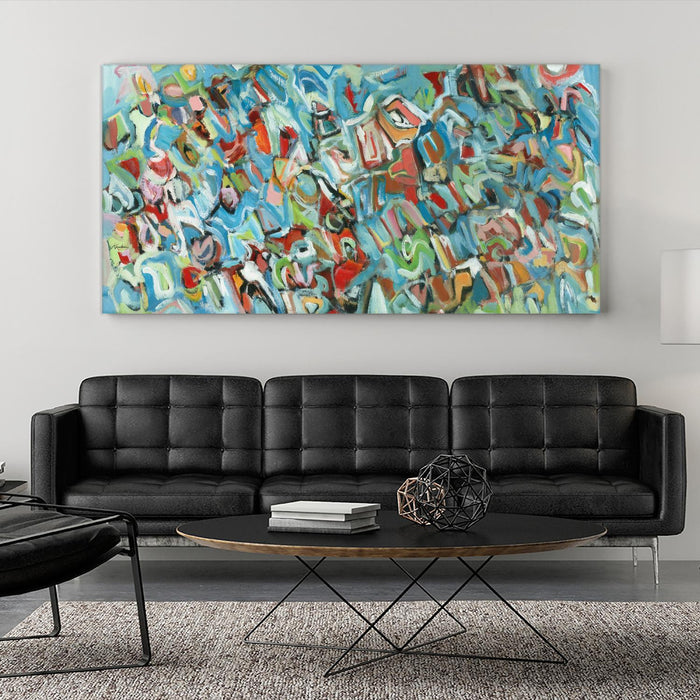 \"Lignes 2\" Giant Art 72x36 Wall Art