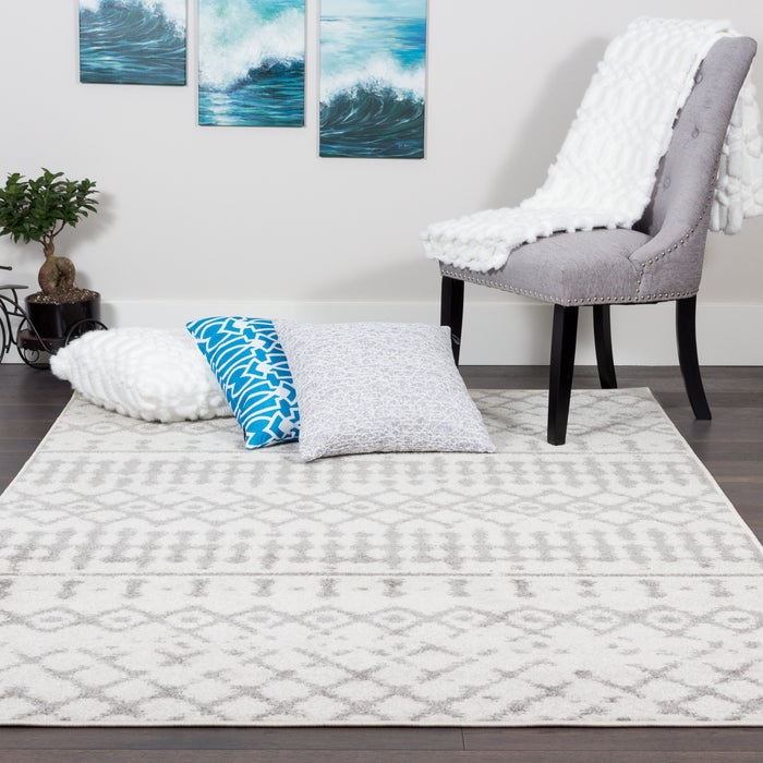 Lav Grey Mor 3x5 Area Rug