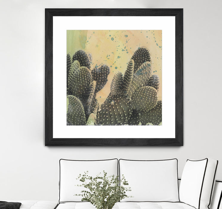 \"Desert Dreams Ii\" Matted and Framed Black 30x30 Wall Art