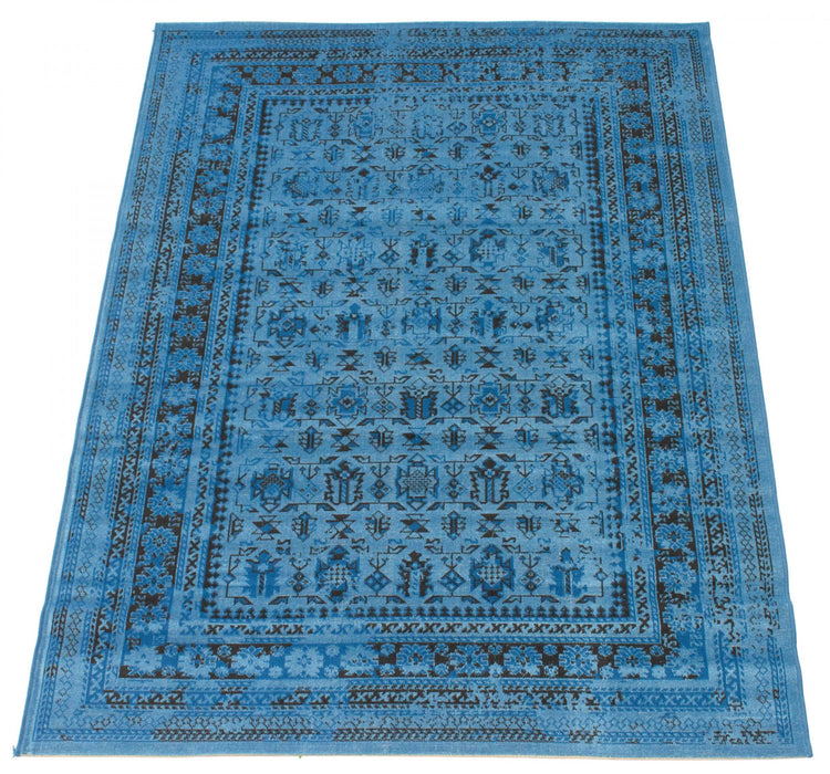 Awena Blue 5'3\" x 7'7\" Area Rug
