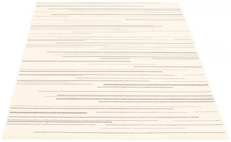 Silver Cream Rug Faith Cream-Silver Area Rug - 5'3