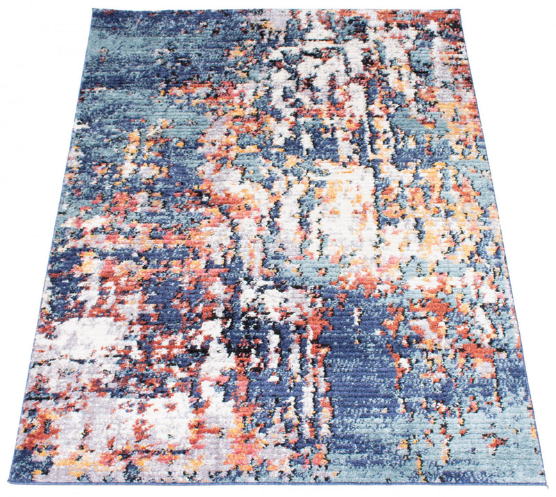 Retro Blue Rug Paloma Vintage Blue Area Rug - 8'0