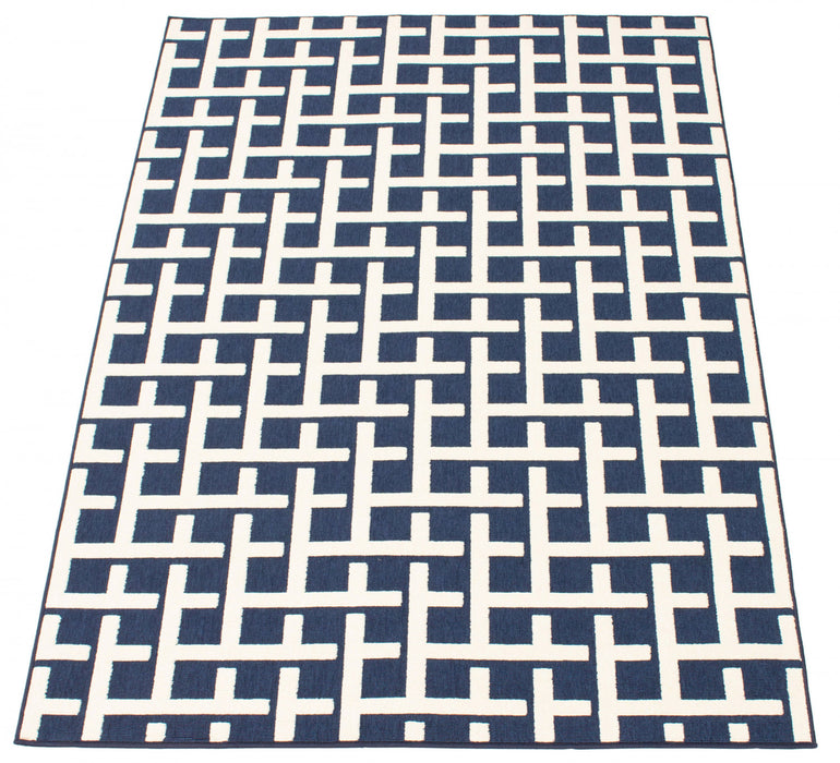 Brangane Blue 5'3\" x 7'7\" Area Rug
