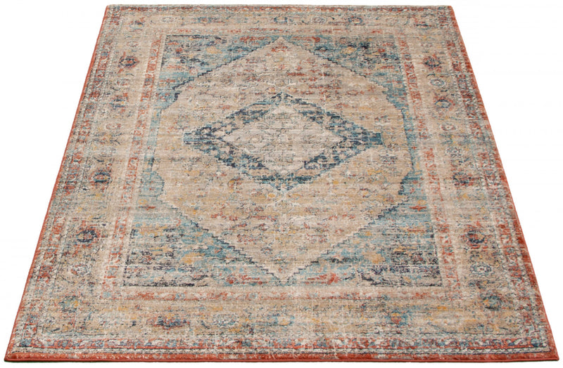 Bolivar Bijar Multi Colour Area Rug - 6'7\" x 8'6\"