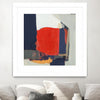 "Orange Crush V6" Matted and Framed White 36x36 Wall Art