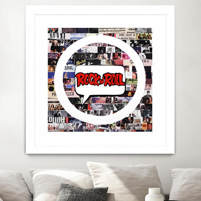 \"Its Here To Stay\" Matted and Framed White 30x30 Wall Art