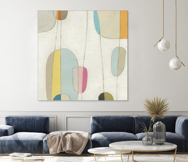 \"Molecular Motion Iv\" Giant Art 54x54 Wall Art