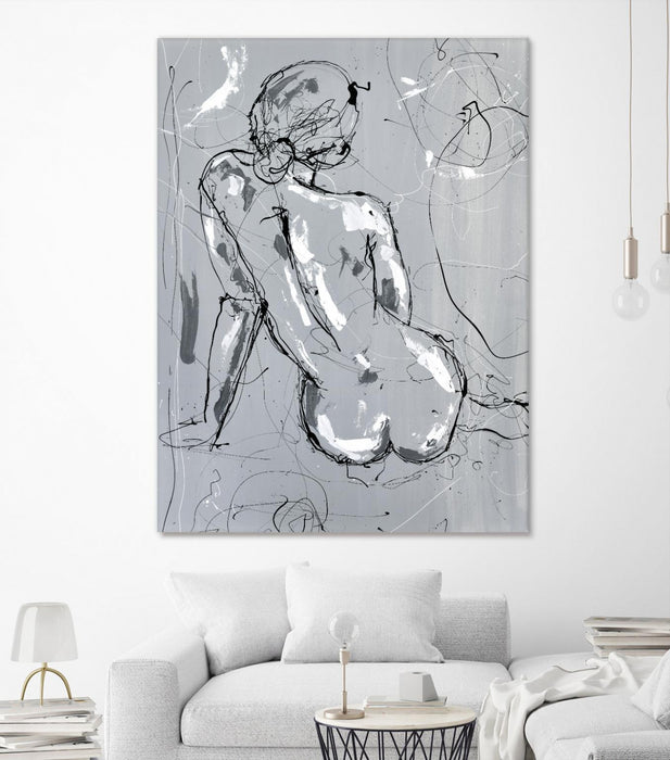 \"Nude Figure 4\" Giant Art 72x54 Wall Art