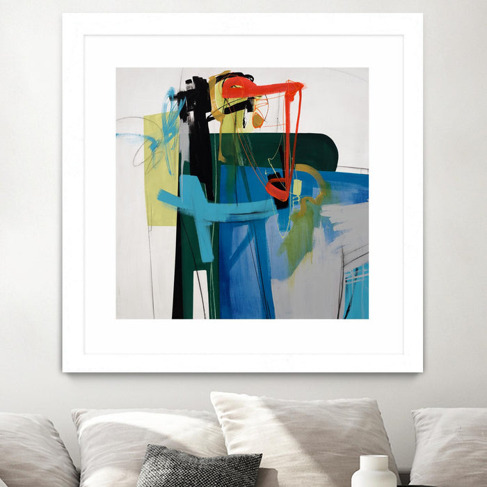 \"Return The Fork\" Matted and Framed White 36x36 Wall Art