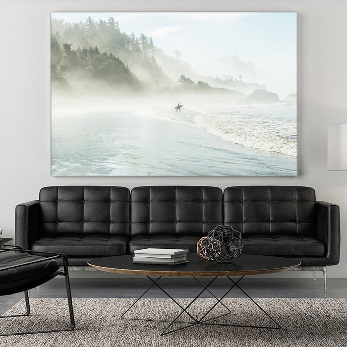 \"Suhrie - Catching The Morning Surf\" Giant Art 72x48 Wall Art