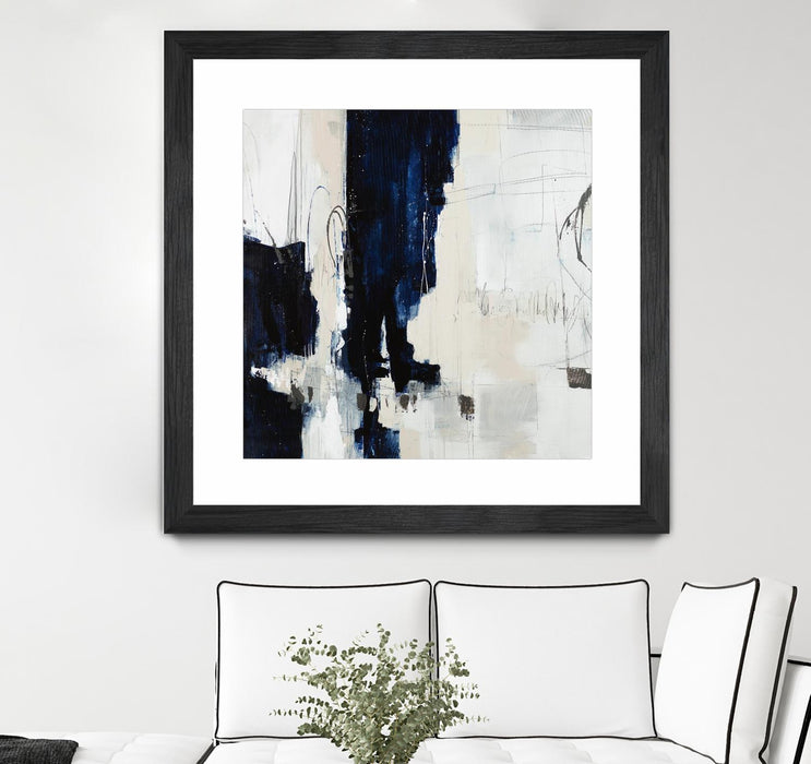 \"Underground Mechanics\" Matted and Framed Black 30x30 Wall Art