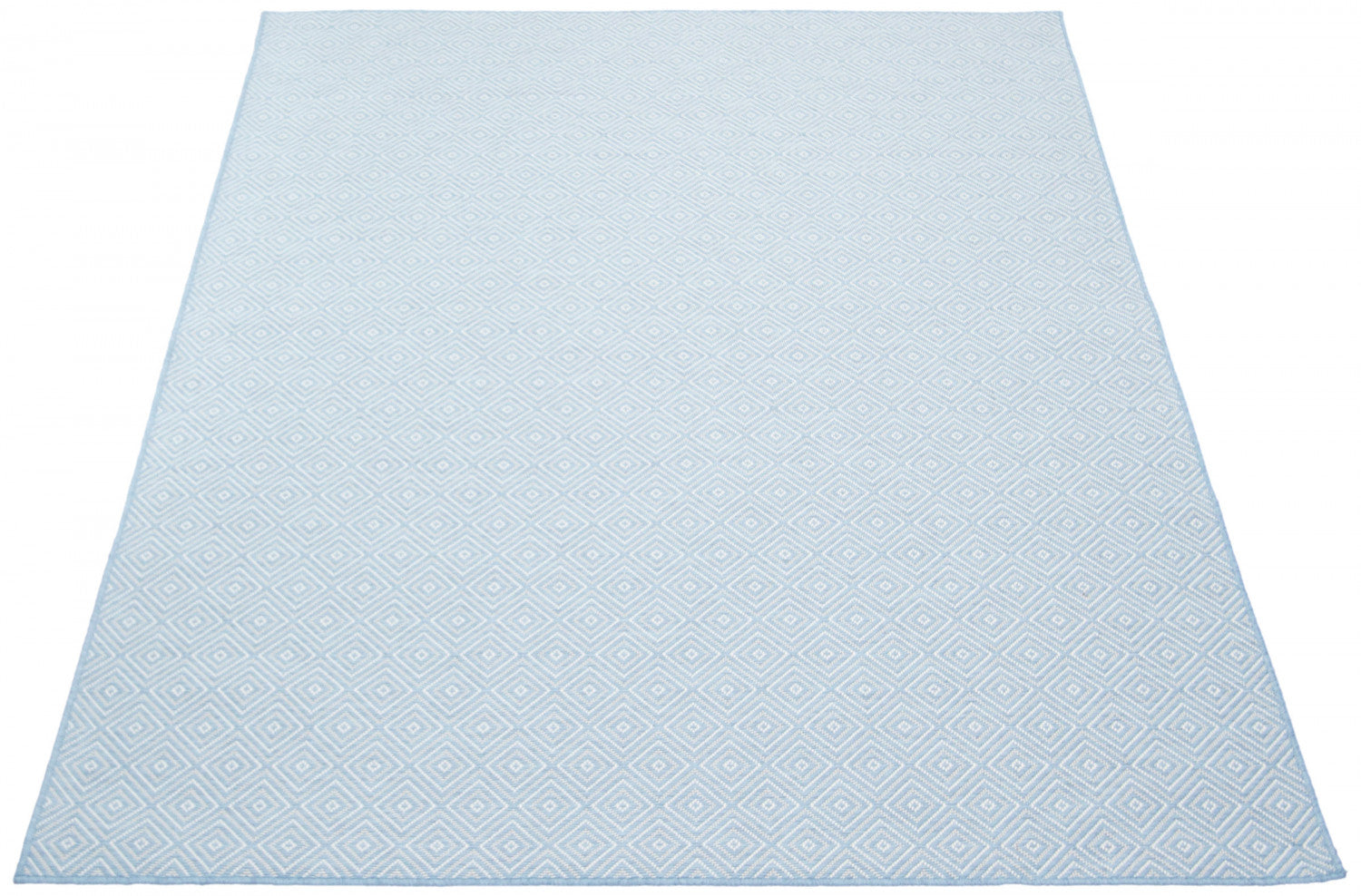 Diamond Rug Blue Neisha Diamond Light Blue Rug 6'7