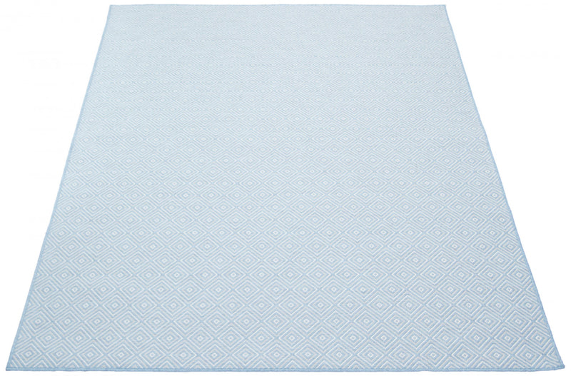 Neisha Diamond Light Blue Rug 6'7\" X 9'6\" Area Rug