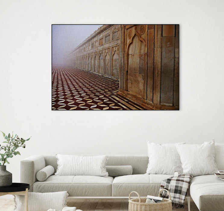 \"Shapes Iii\" Canvas Framed Black 36x24 Wall Art