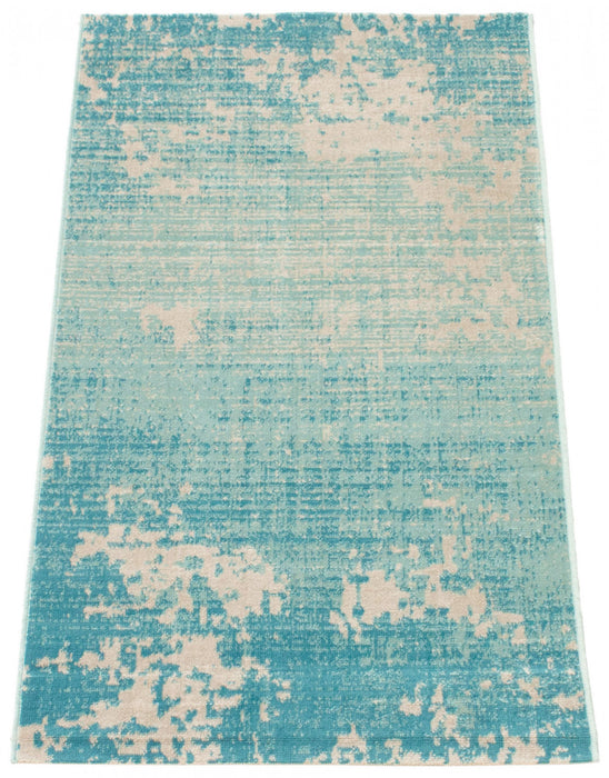 Janaki Teal 2'8\" x 4'11\" Area Rug