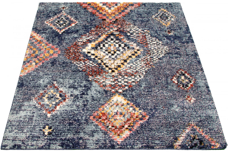 Makondo Mosaique Blue Area Rug - 8'0\" x 10'0\"