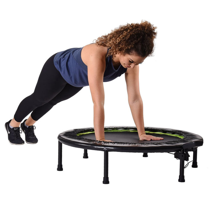 Stamina 1635 Fitness Trampoline - Black/Green