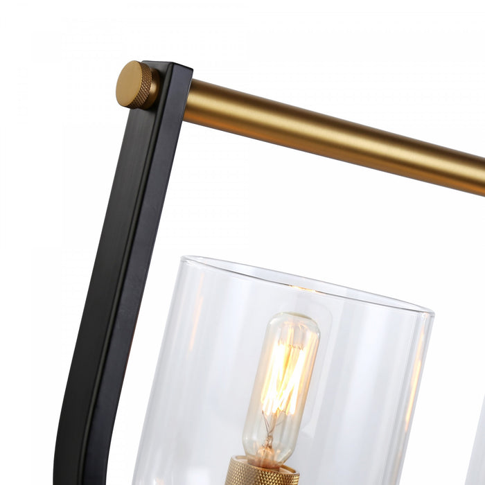 Cheshire Black & Brass 5-Light Island Light