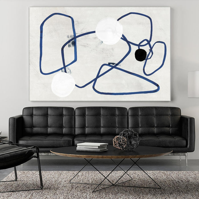 \"Midblue Ii\" Giant Art 84x54 Wall Art