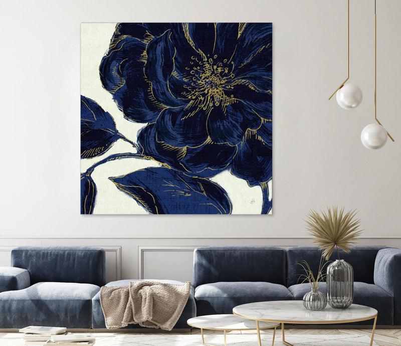 \"Indigo Garden Ii\" Giant Art 72x72 Wall Art
