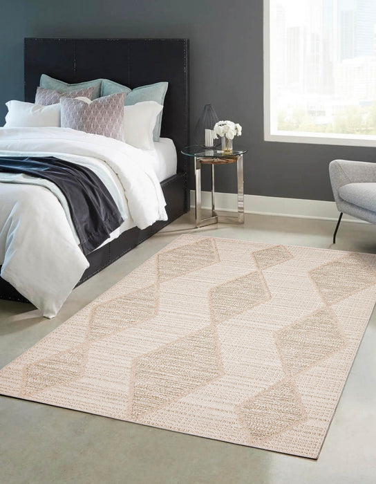 Ebba Beige Area Rug - 5'0\" x 7'0\"