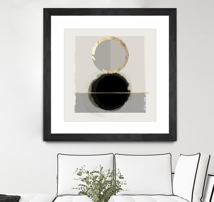 \"Dream Life Inspired I\" Matted and Framed Black 36x36 Wall Art