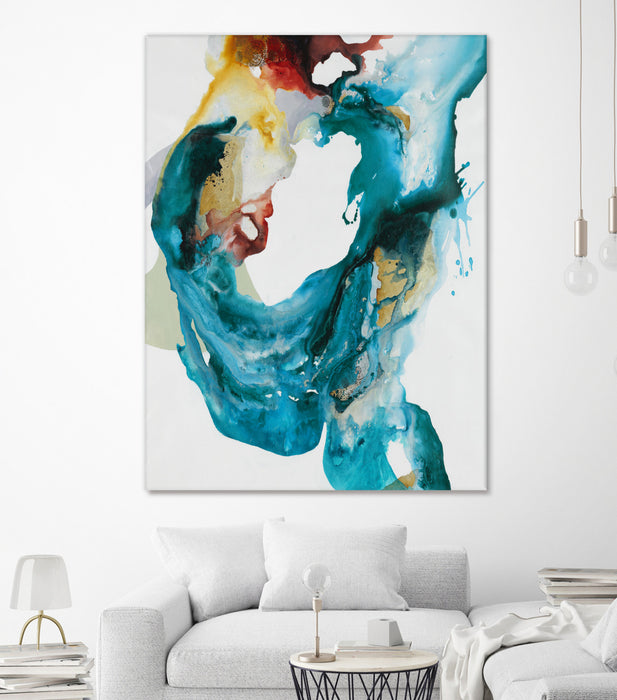 \"Weighted Flow Ii\" Giant Art 72x54 Wall Art