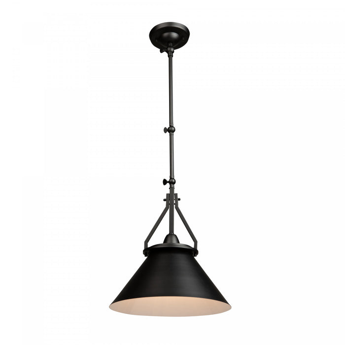 Brydon 1-Light Black Wall Sconce Pendant