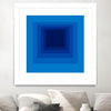 "After Josef B" Matted and Framed White 30x30 Wall Art