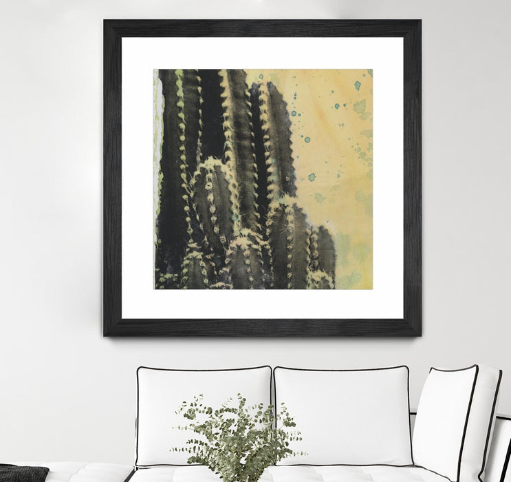 \"Desert Dreams Iv\" Matted and Framed Black 30x30 Wall Art