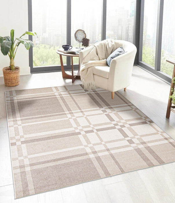Roma Ivory Machine Washable Area Rug - 3'0\" x 5'0\"