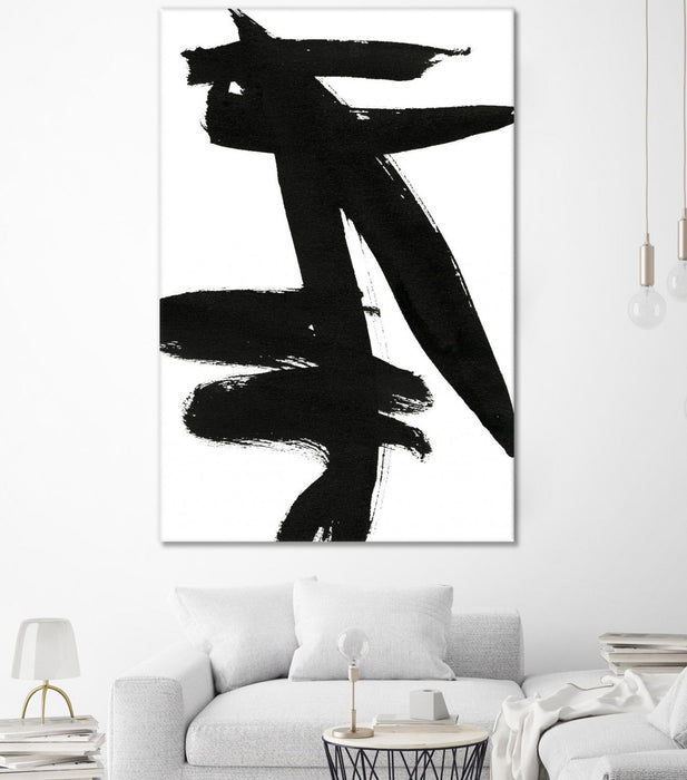 \"Composition In Black And White 9\" Giant Art 84x54 Wall Art