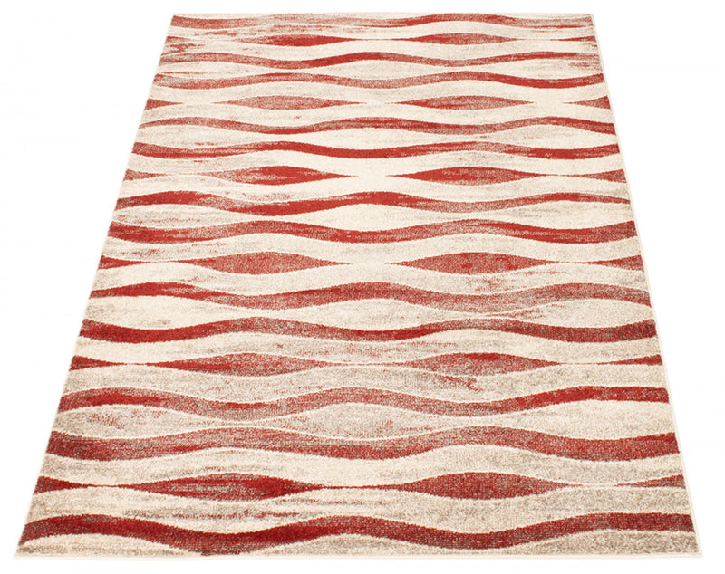Arusha Ivory / Red 7'10\" x 10'2\" Area Rug