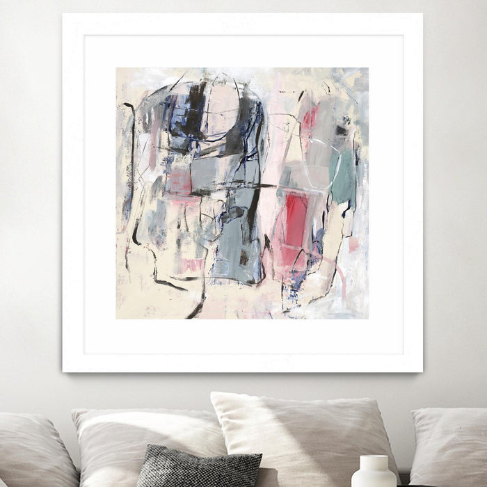 \"Palpitation Monitor\" Matted and Framed White 30x30 Wall Art