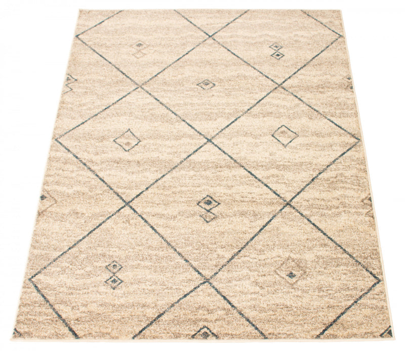 Grande Ivory-Blue 7'10\" x 10'2\" Area Rug