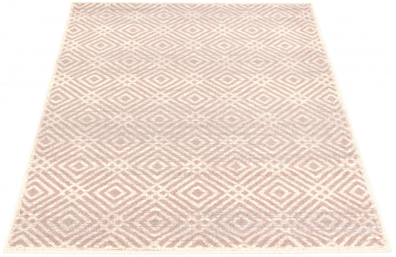 Electra Silver-Rose Area Rug - 5'3\" x 7'3\"