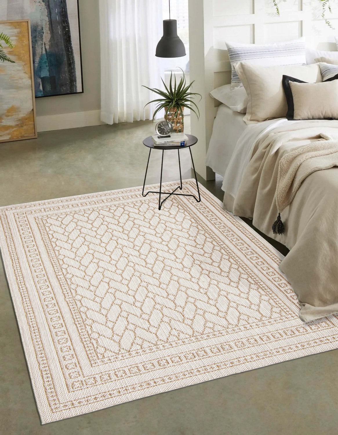 PO RUG ※dan Thandazile Taupe Area Rug - 5'0
