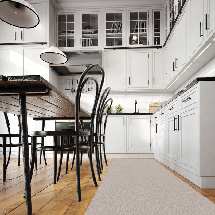 Bellezza Light Grey 2'2\" x 14'0\" Area Rug