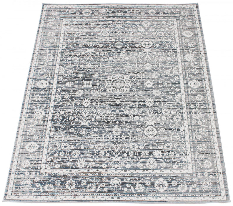 Shaleigh Cream, Grey Rug 5'3\" X 7'3\" Area Rug