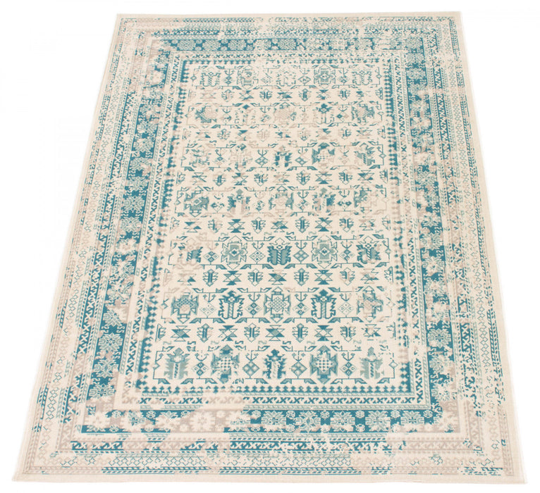 Awena Light Green 5'3\" x 7'7\" Area Rug