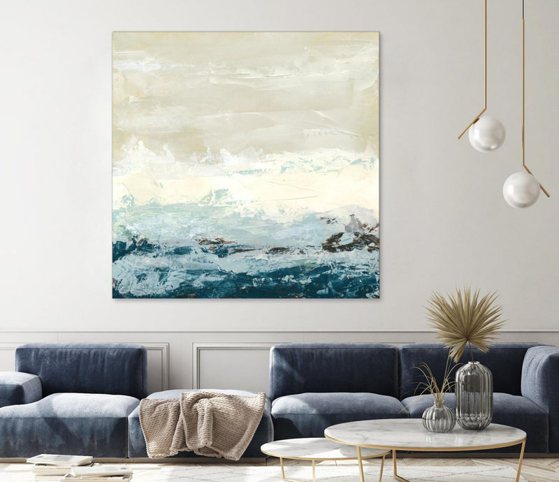 \"Coastal Currents I\" Giant Art 54x54 Wall Art