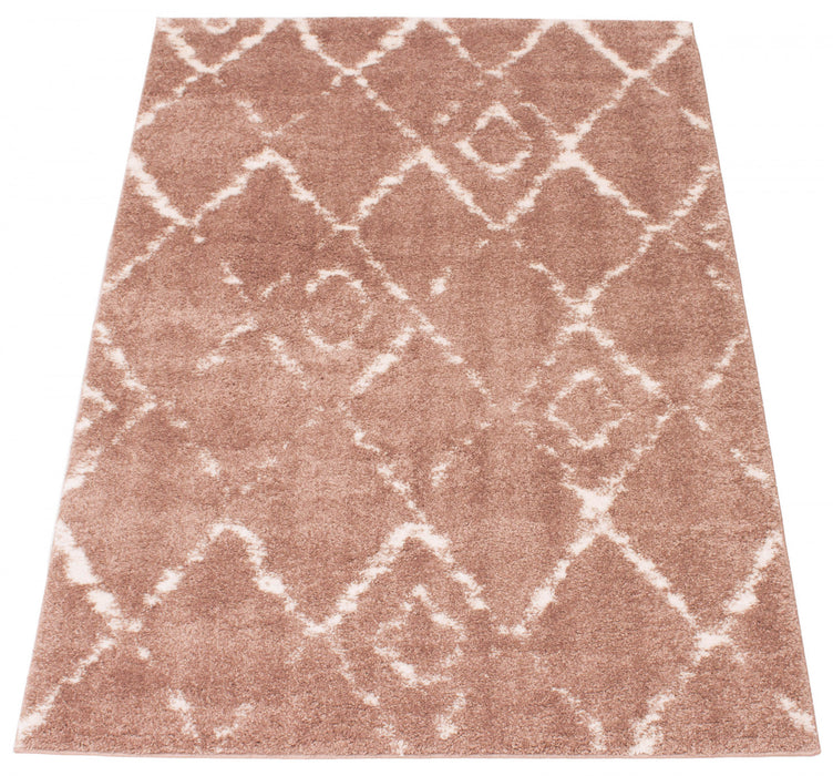 Serafina Pink Shag 3'11\" x 6'0\" Area Rug