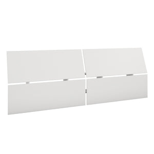 Nordika Queen Panoramic Panel Headboard - White
