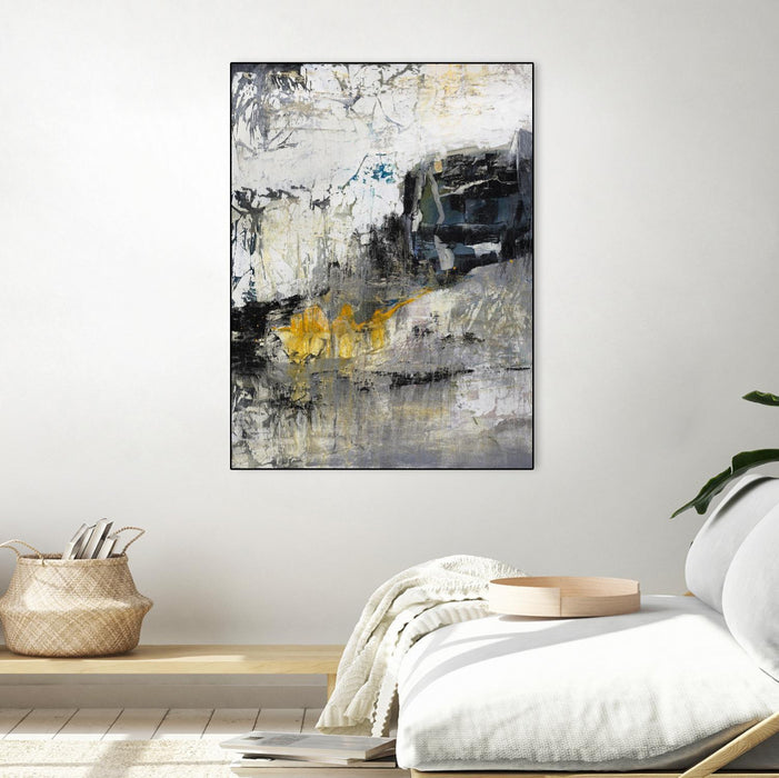 \"The Hike\" Canvas Framed Black 18x24 Wall Art