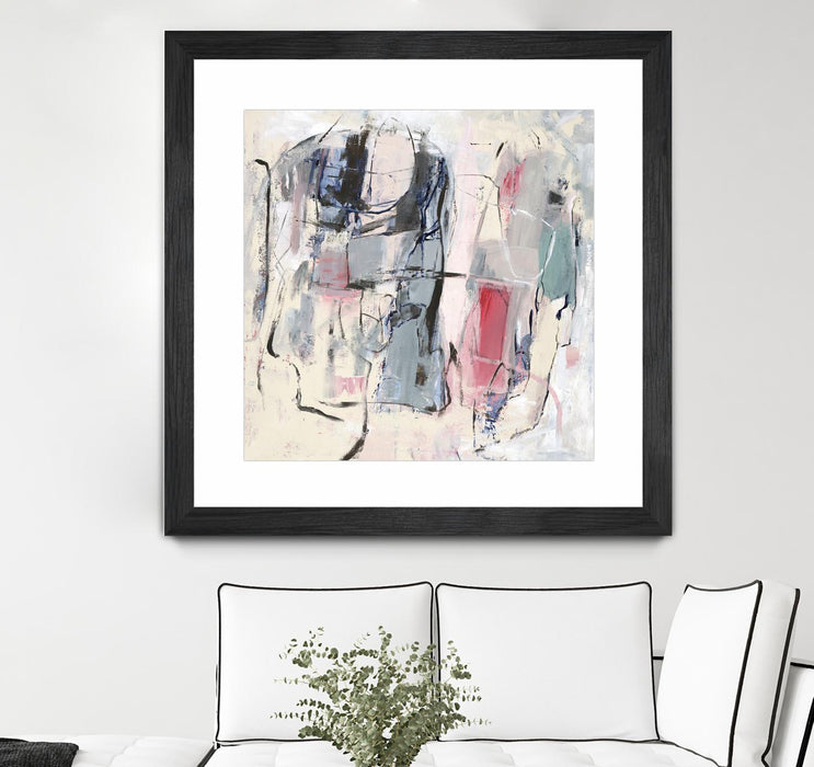 \"Palpitation Monitor\" Matted and Framed Black 30x30 Wall Art