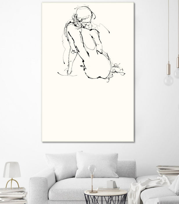 \"Contour Figure 4\" Giant Art 84x54 Wall Art