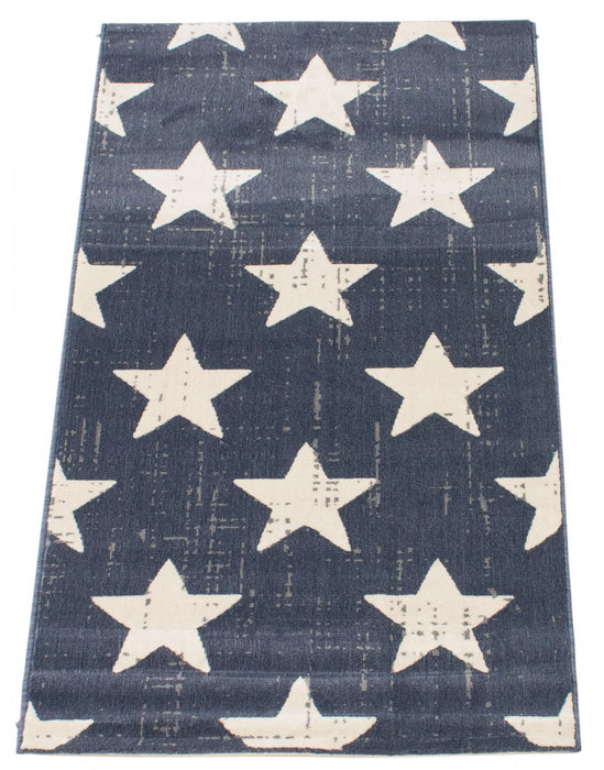 Ira Navy 2'8\" x 4'11\" Area Rug