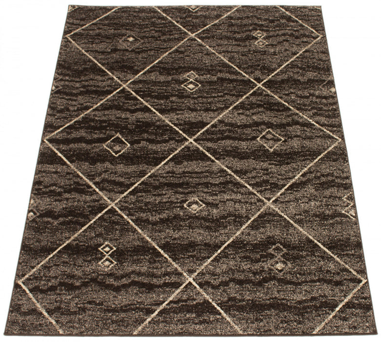 Grande Brown/Ivory 3'11\" X 5'7\" Area Rug