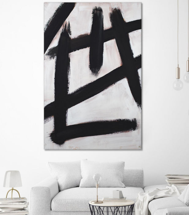 \"Ink Strokes\" Giant Art 84x54 Wall Art